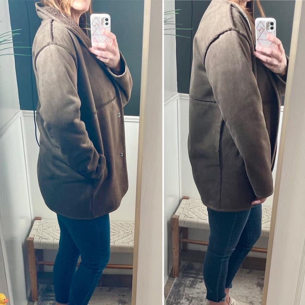 Faux Suede Reversible Jacket
